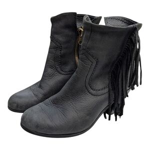 Sam Edleman Louie fringe bootie boho ankle boots